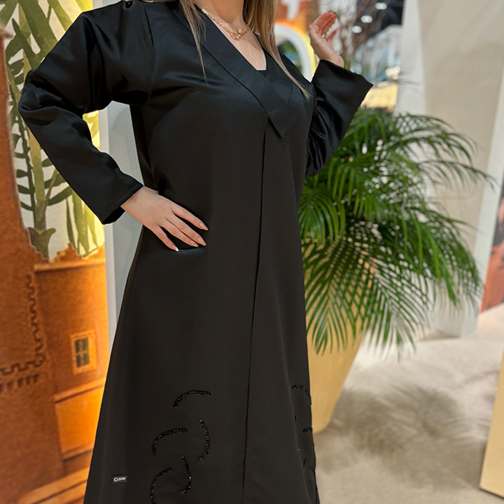 Zaina Black Abaya