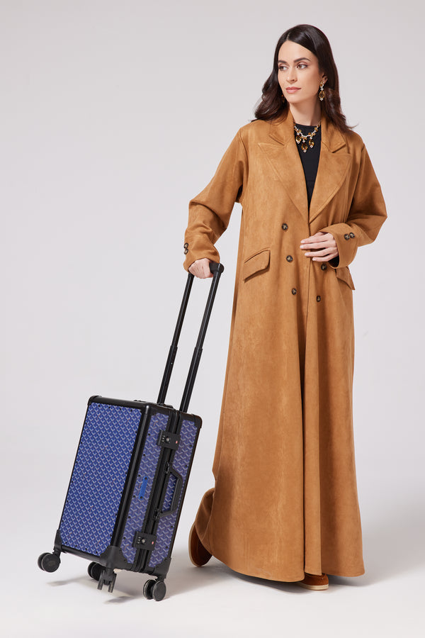 Shawmah Coat Abaya - Camel Brown