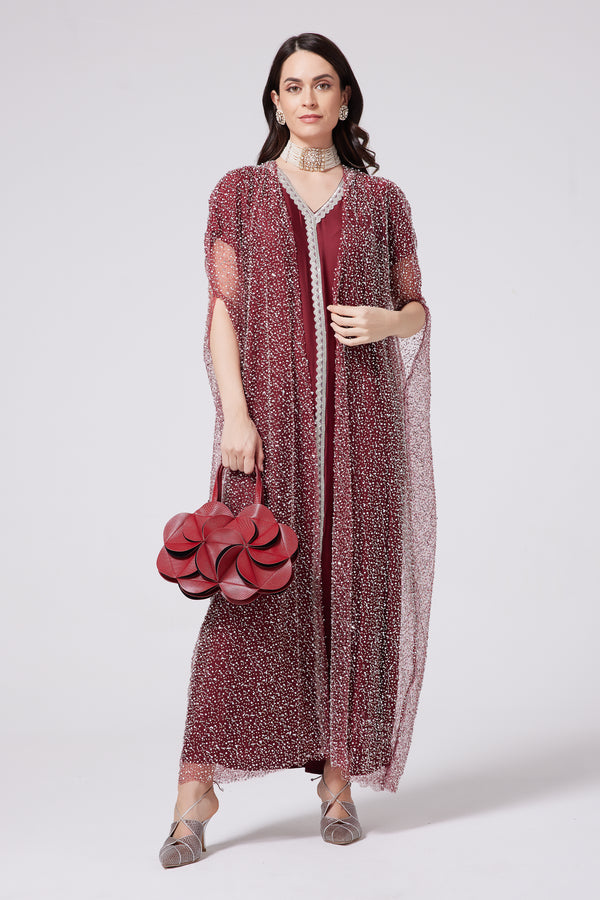Red cape kaftan