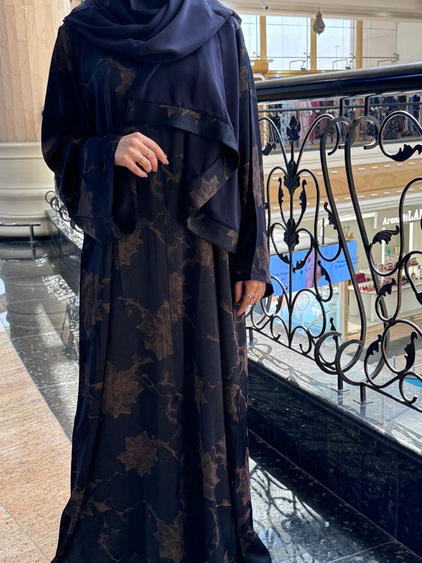 Daily Blue Fall Leaves Abaya