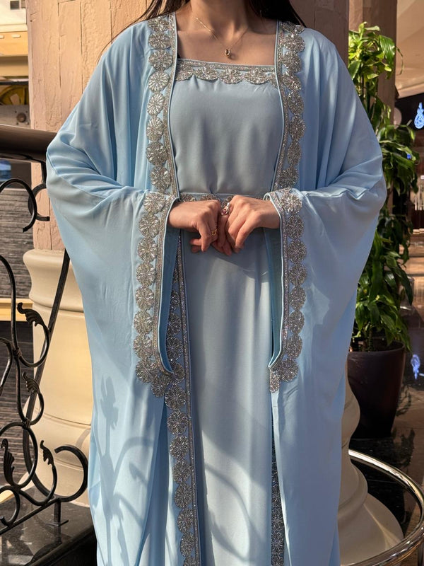 Meera Baby Blue Kaftan