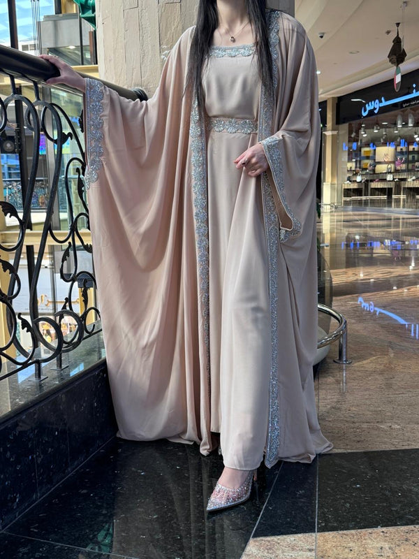 Meera Beige Kaftan