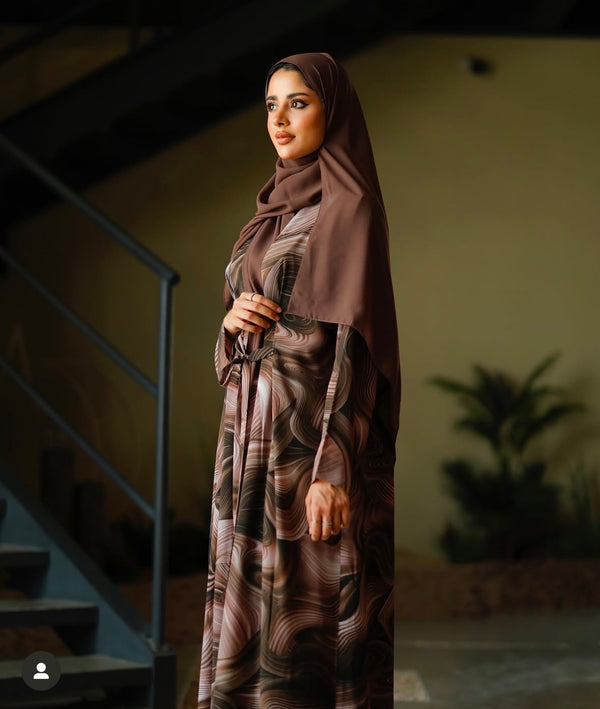 Brown Smoke Abaya