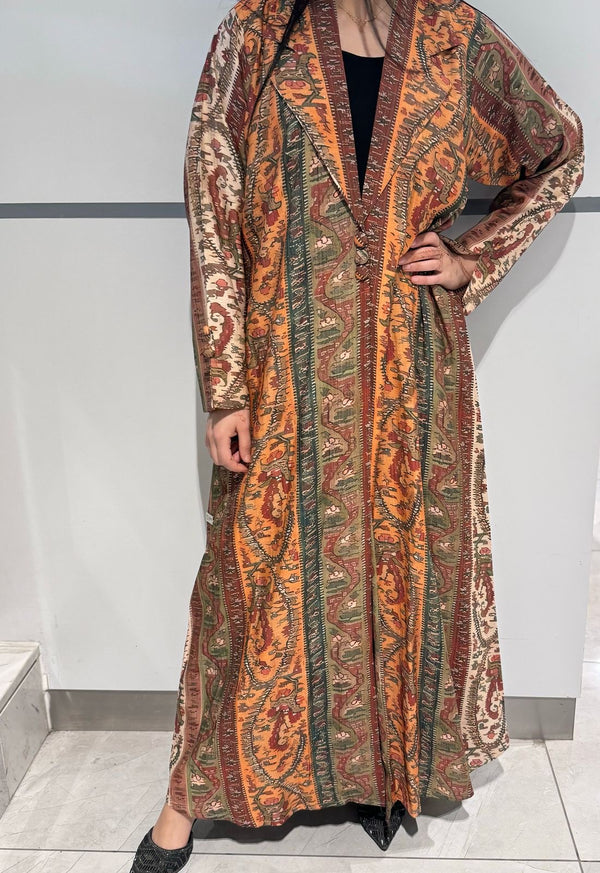 Summer Orange Abaya