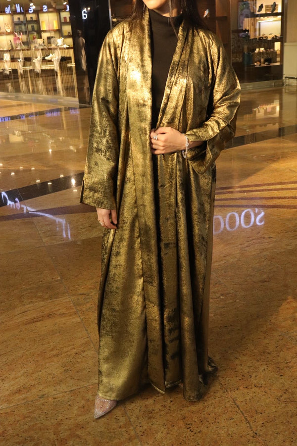 Gold Shimmer Abaya