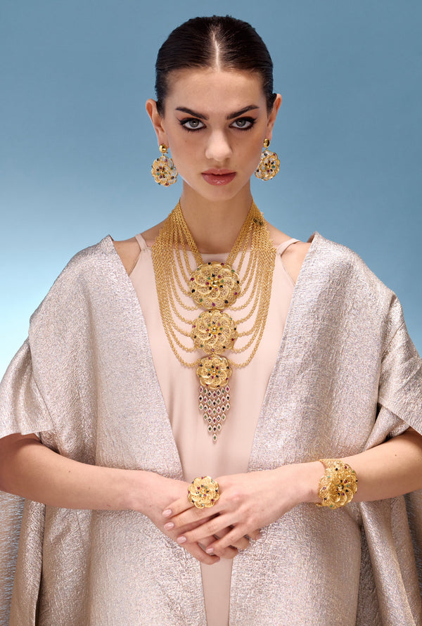 White Silver Kaftan